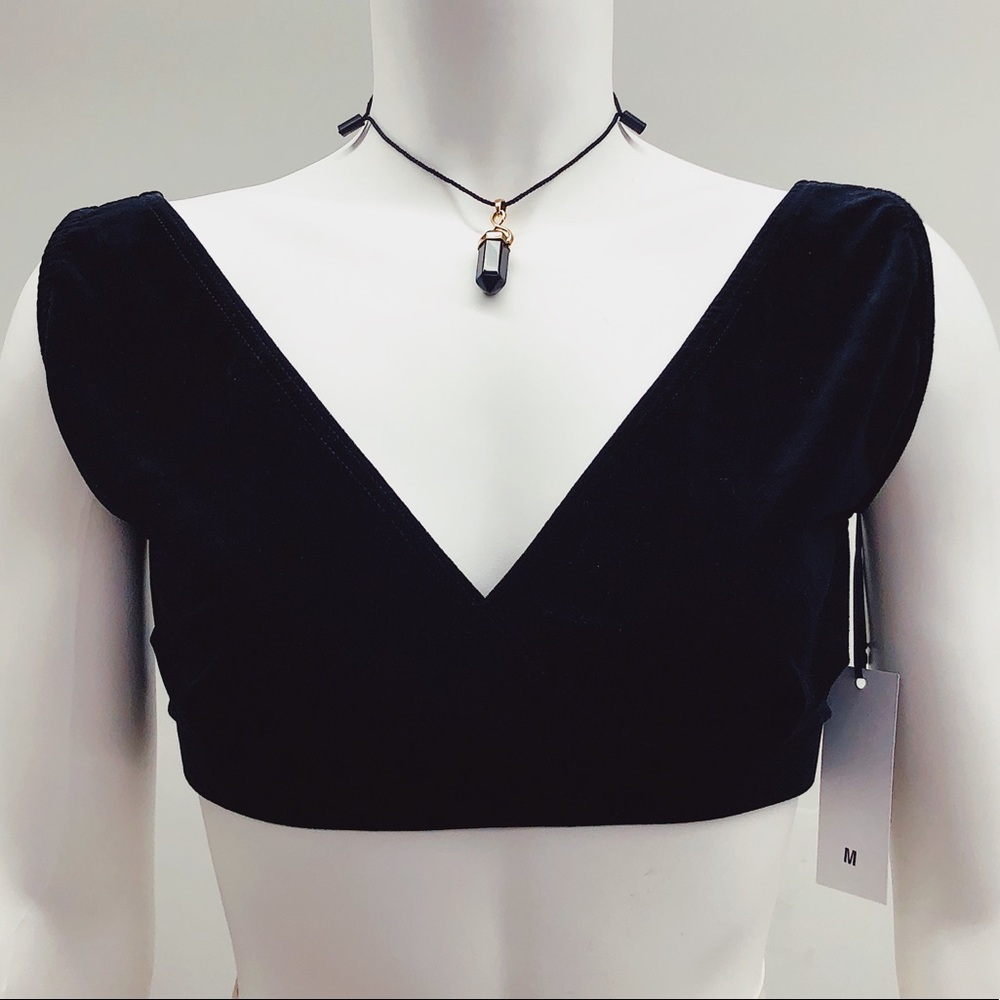 Velvet Crop Top